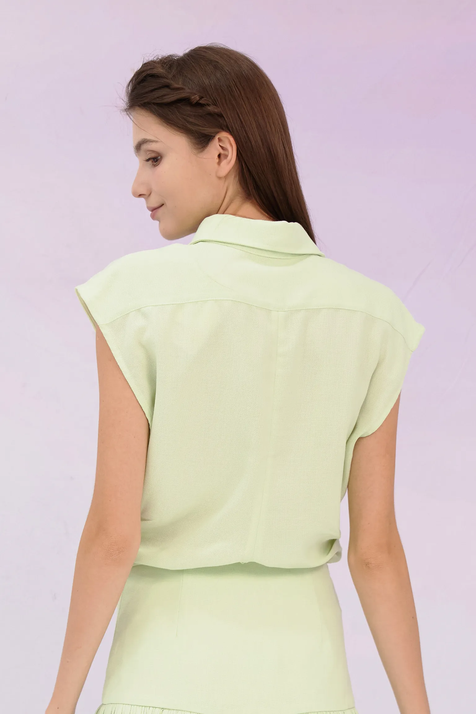 Georganne Green Sleeveless Top