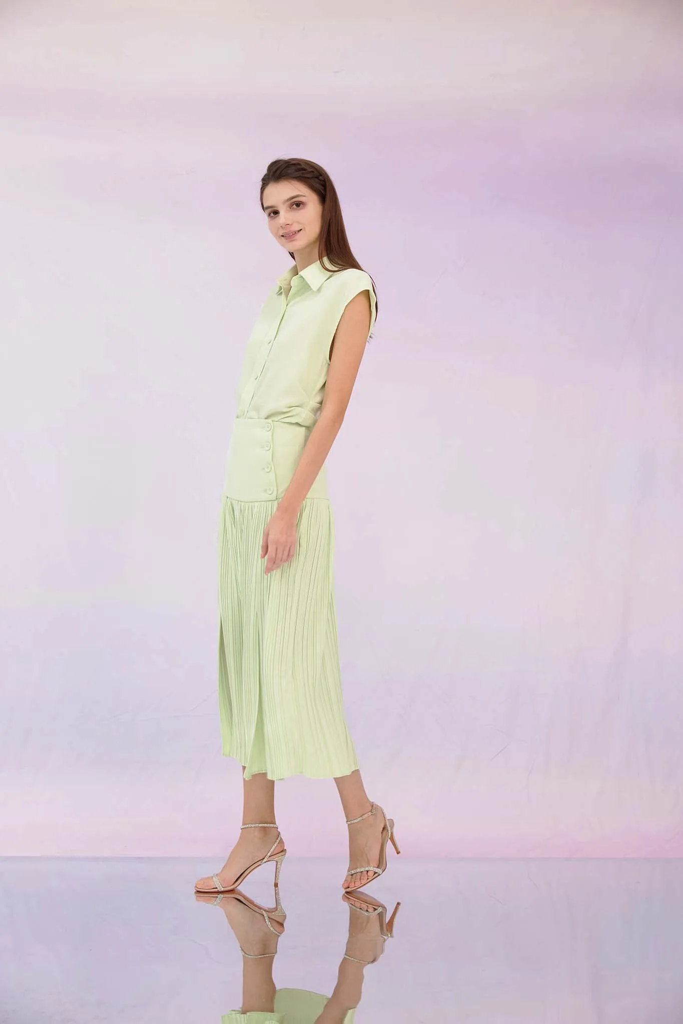 Georganne Green Sleeveless Top