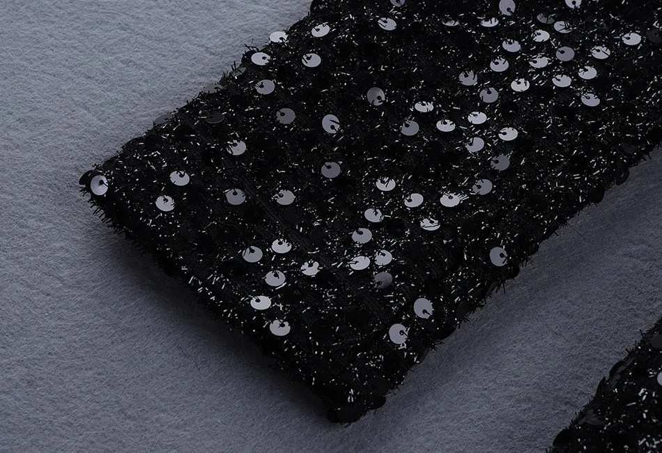 Glitter Sequined Blazer Dress