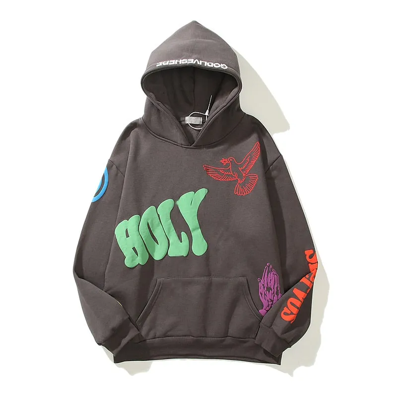 Graffiti Letter Print Hoodie