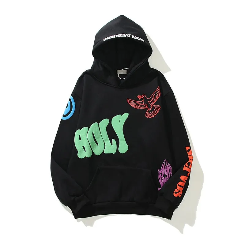Graffiti Letter Print Hoodie