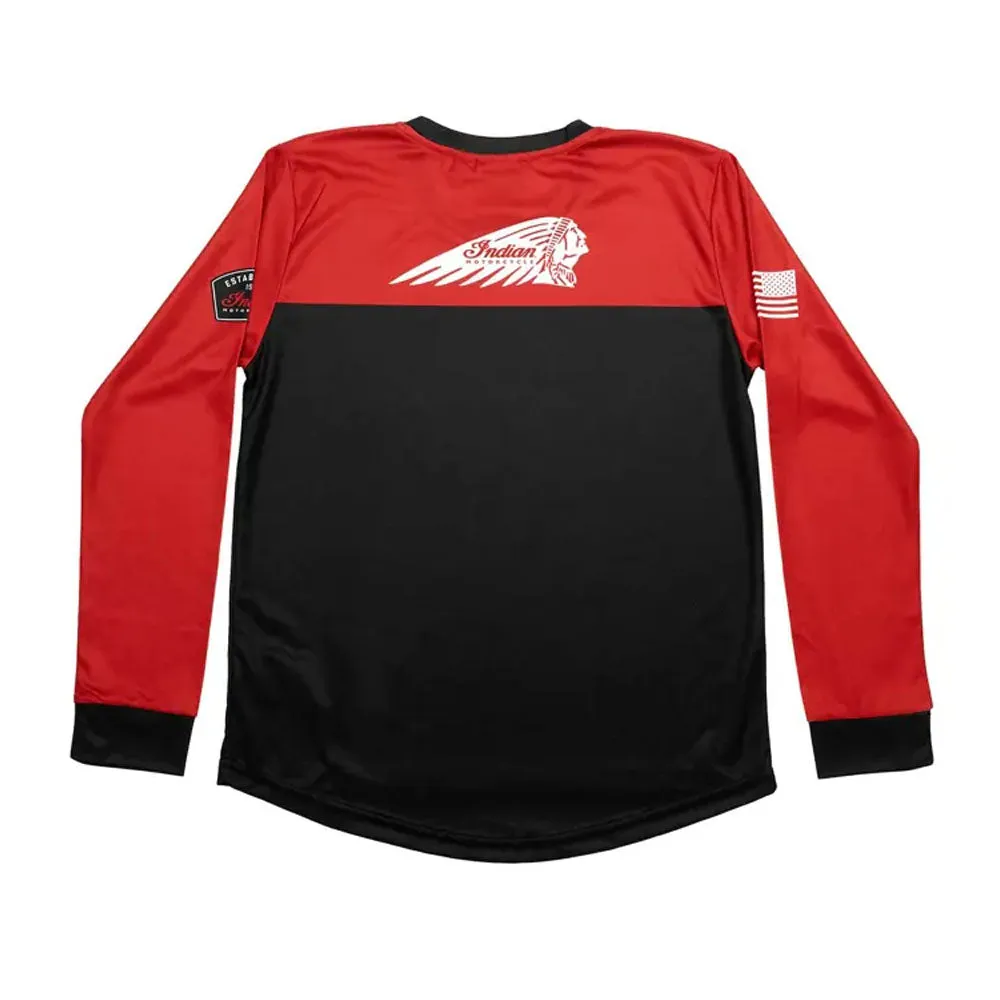 Indian Motorcycle Youth eFTR Racing Long Sleeve T-Shirt Black