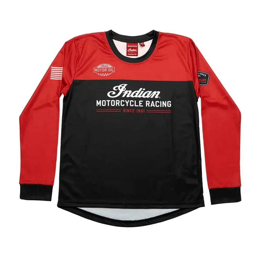 Indian Motorcycle Youth eFTR Racing Long Sleeve T-Shirt Black