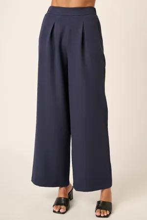 Inverted Pleat Wide Leg Pant