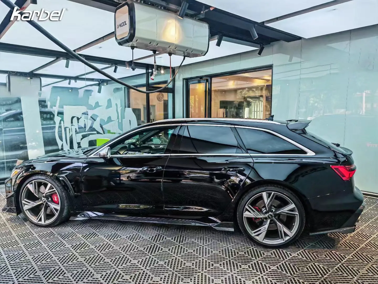 Karbel Carbon Side Skirts for Audi RS7 RS6 C8 2020-ON Carbon Fiber