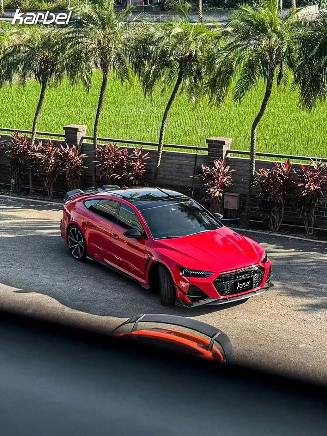 Karbel Carbon Side Skirts for Audi RS7 RS6 C8 2020-ON Carbon Fiber