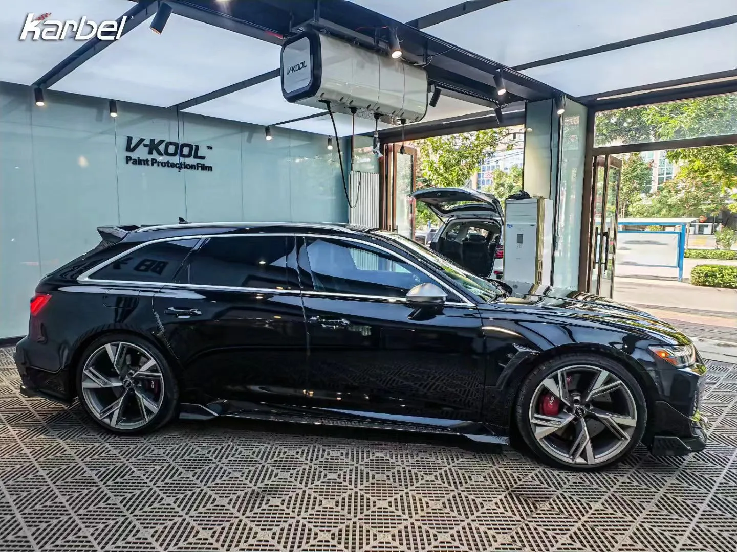 Karbel Carbon Side Skirts for Audi RS7 RS6 C8 2020-ON Carbon Fiber