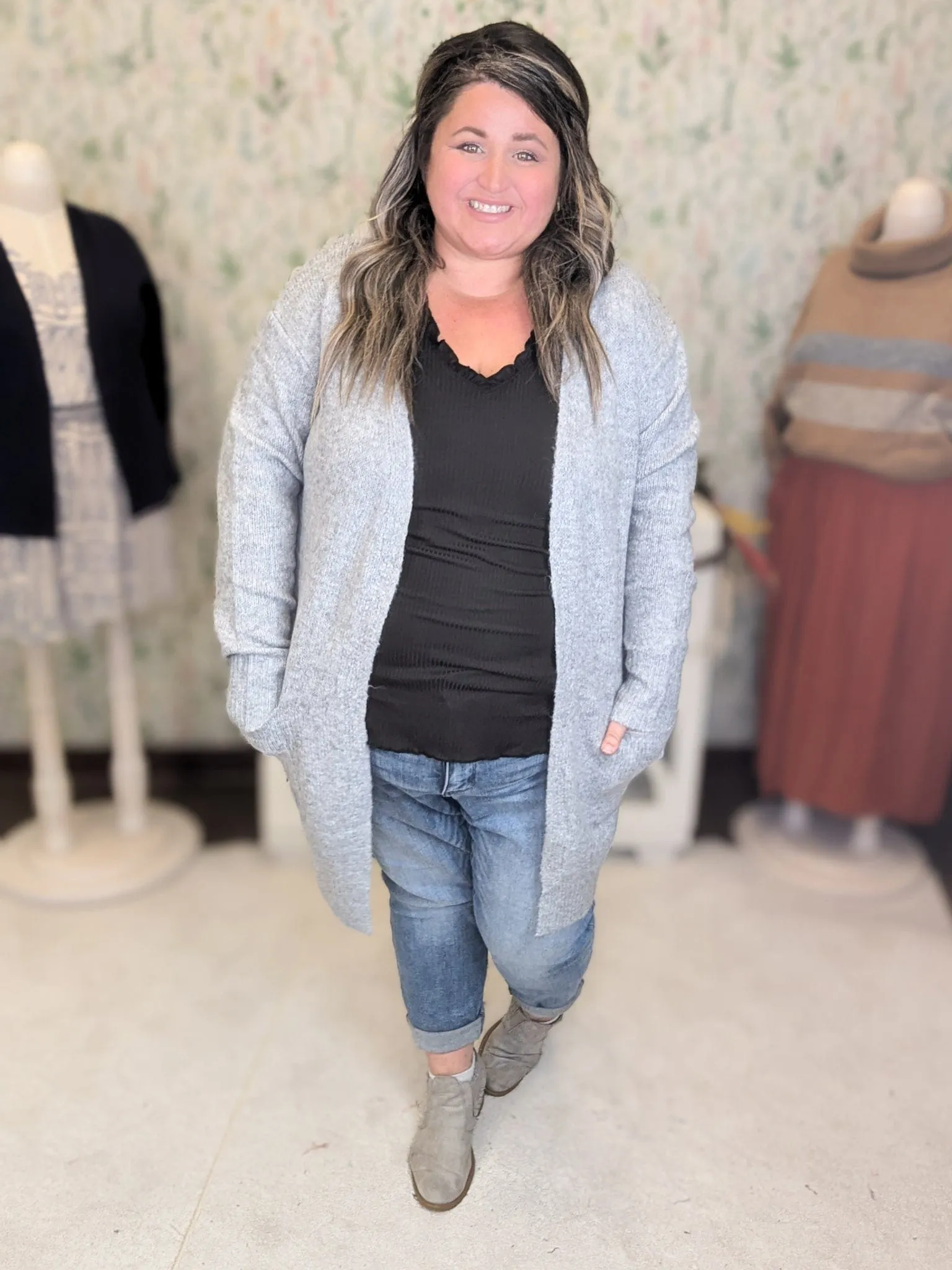 Kensington Cozy Sweater Cardigan w/Pockets (3 Colors)