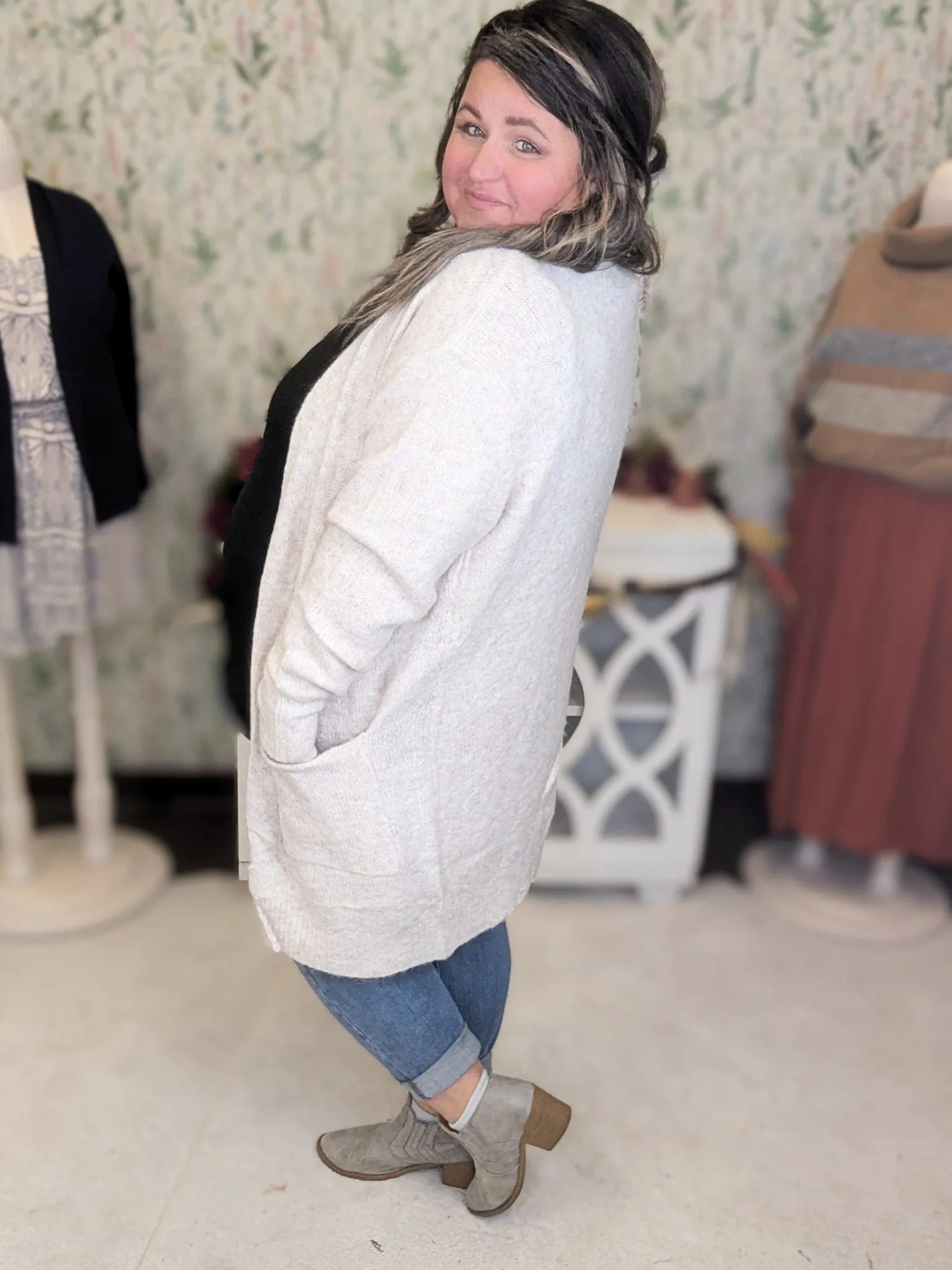 Kensington Cozy Sweater Cardigan w/Pockets (3 Colors)