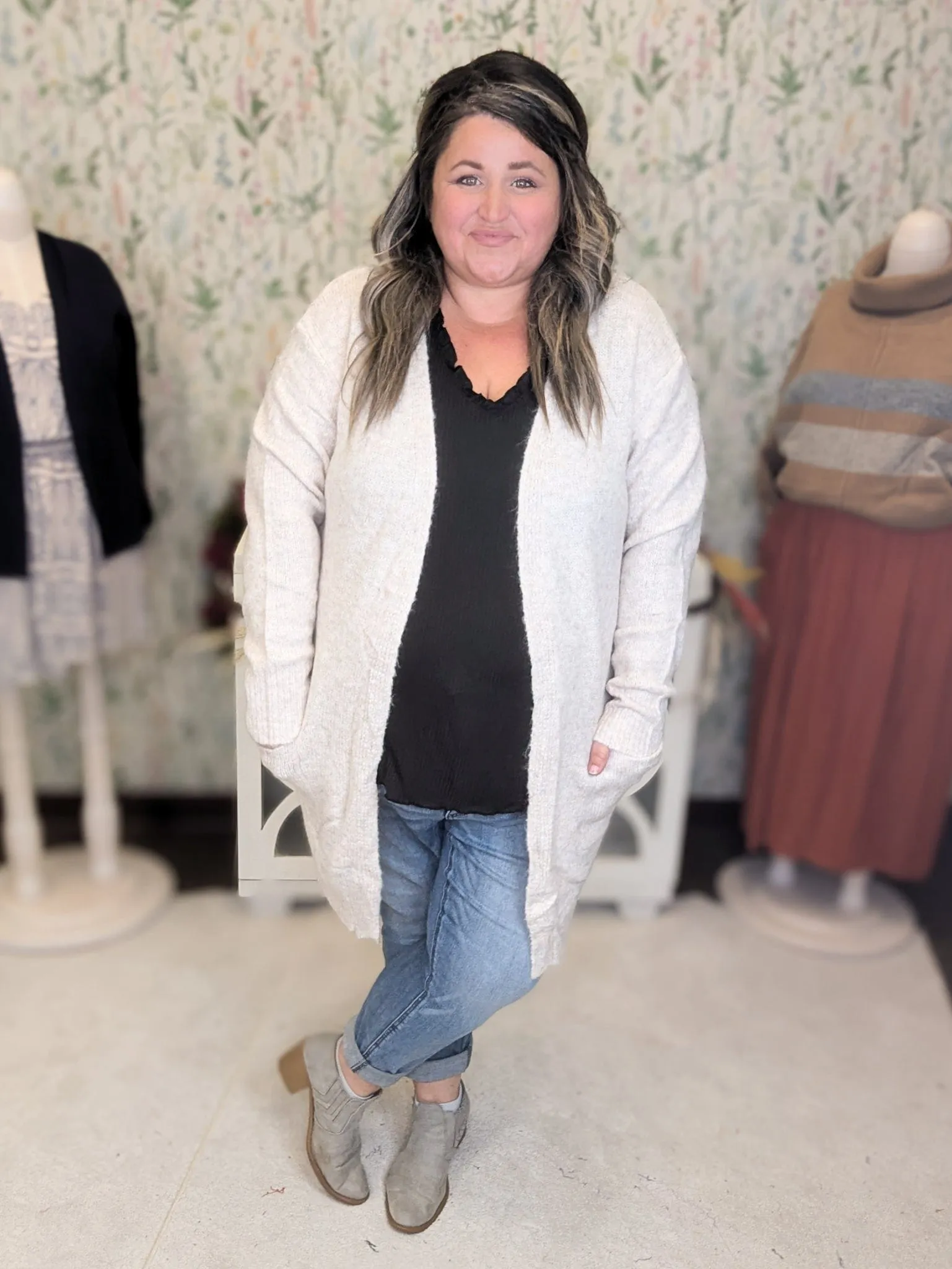 Kensington Cozy Sweater Cardigan w/Pockets (3 Colors)