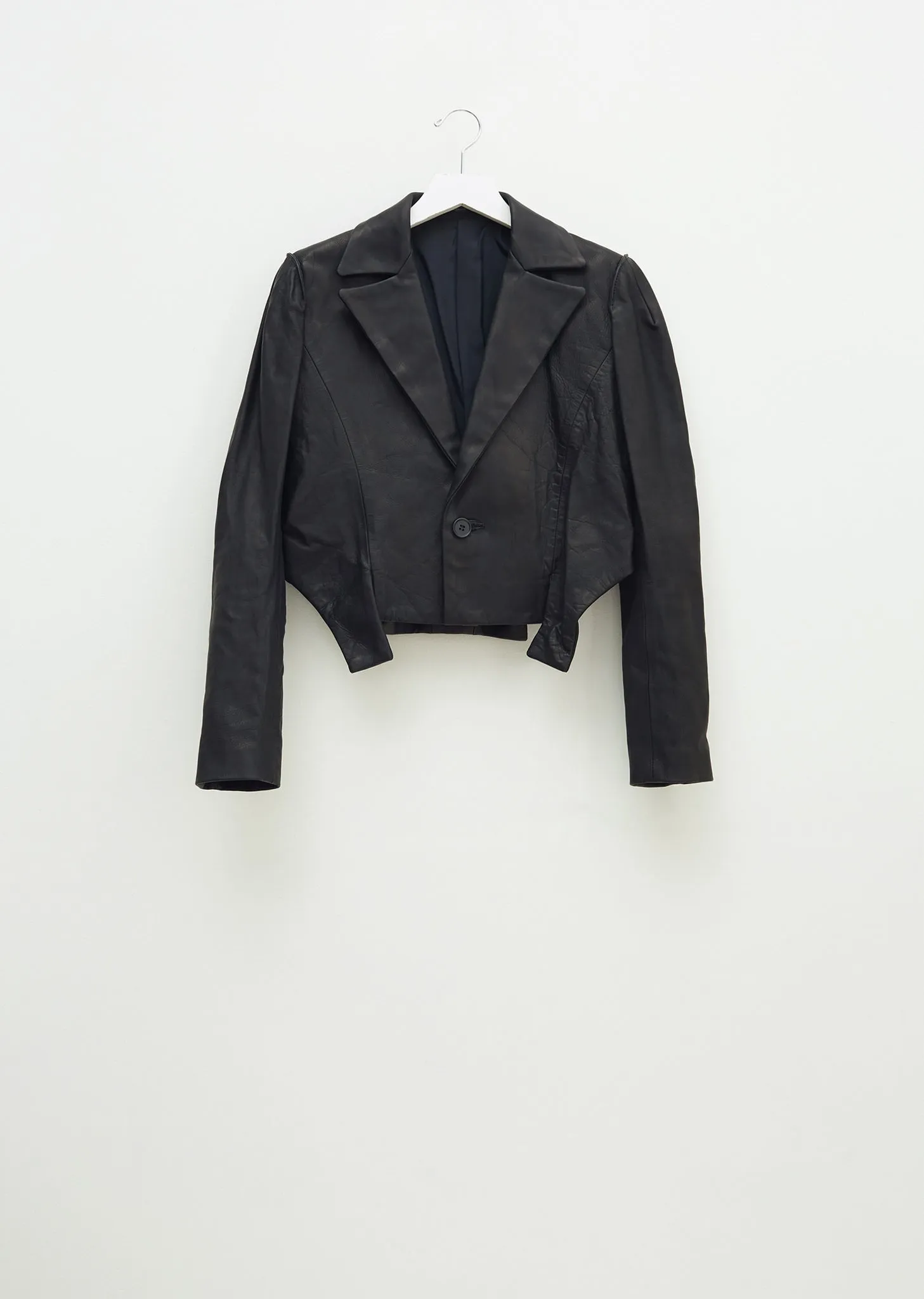 Leather Out Stitch Jacket