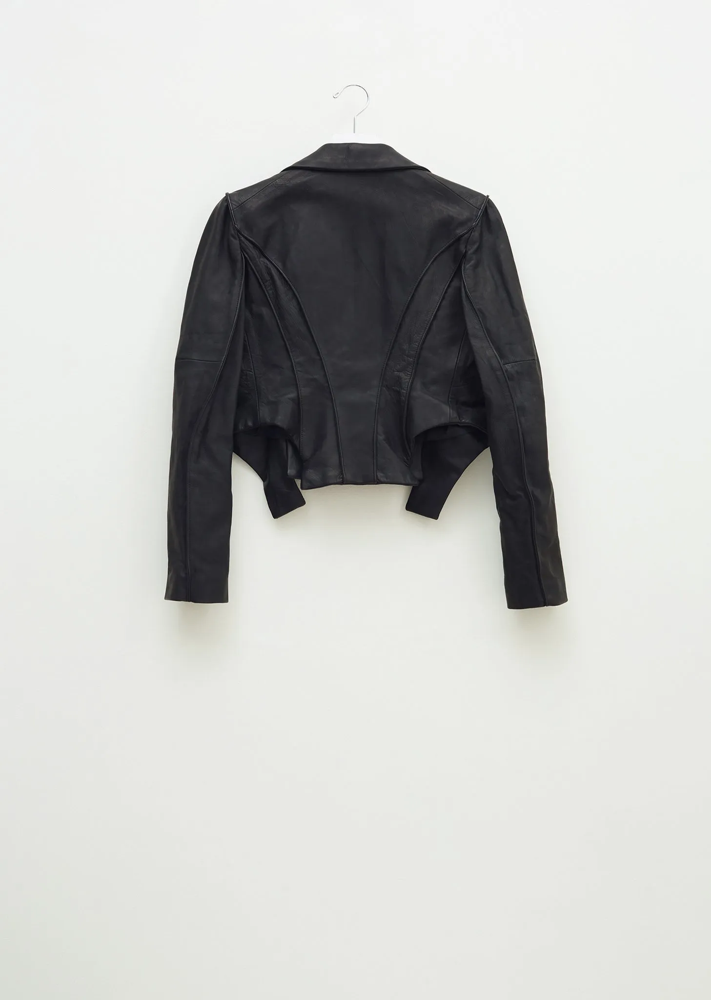 Leather Out Stitch Jacket