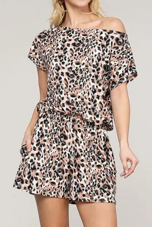 Leopard Print Romper