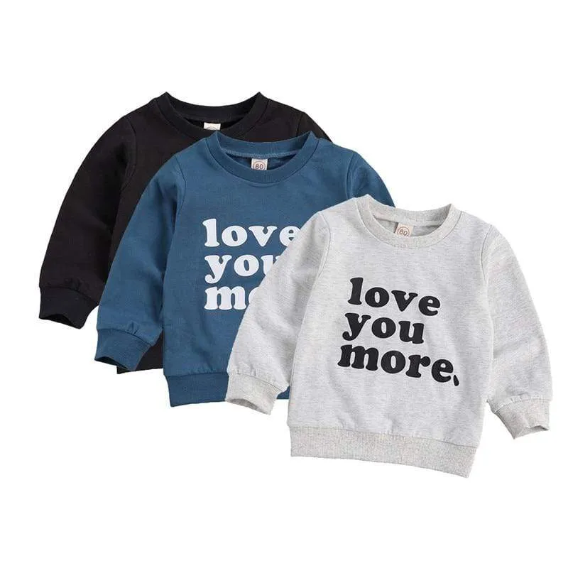 Letter Printed Casual Pullover Tops