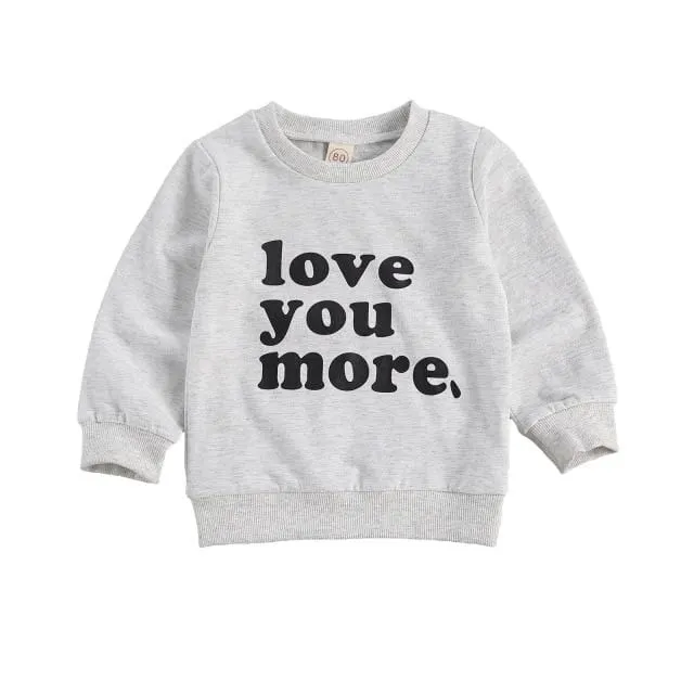 Letter Printed Casual Pullover Tops