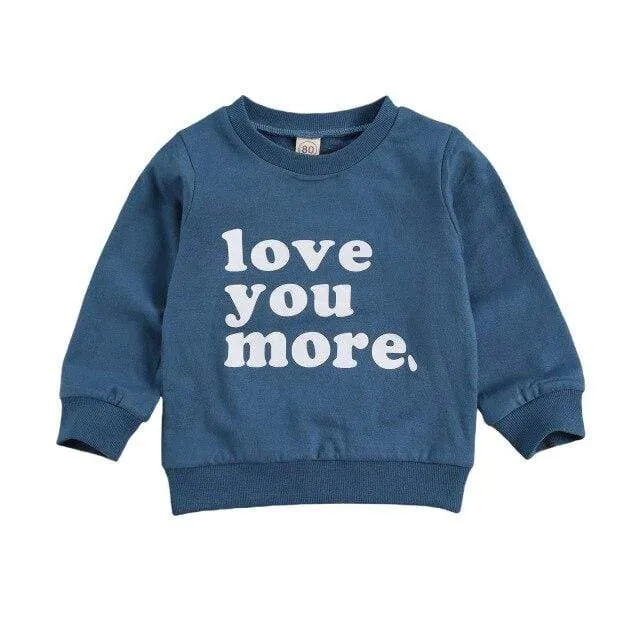 Letter Printed Casual Pullover Tops