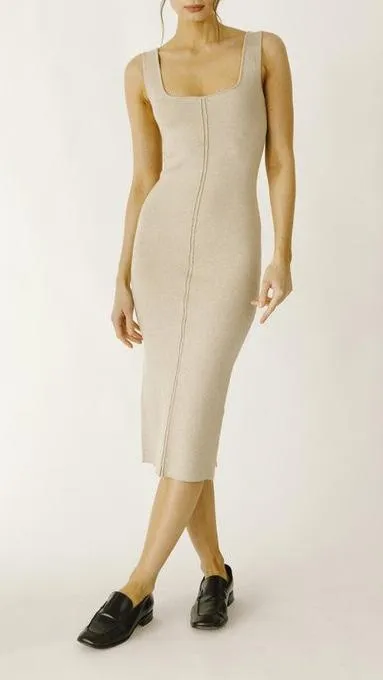 Light Beige Sweater Dress