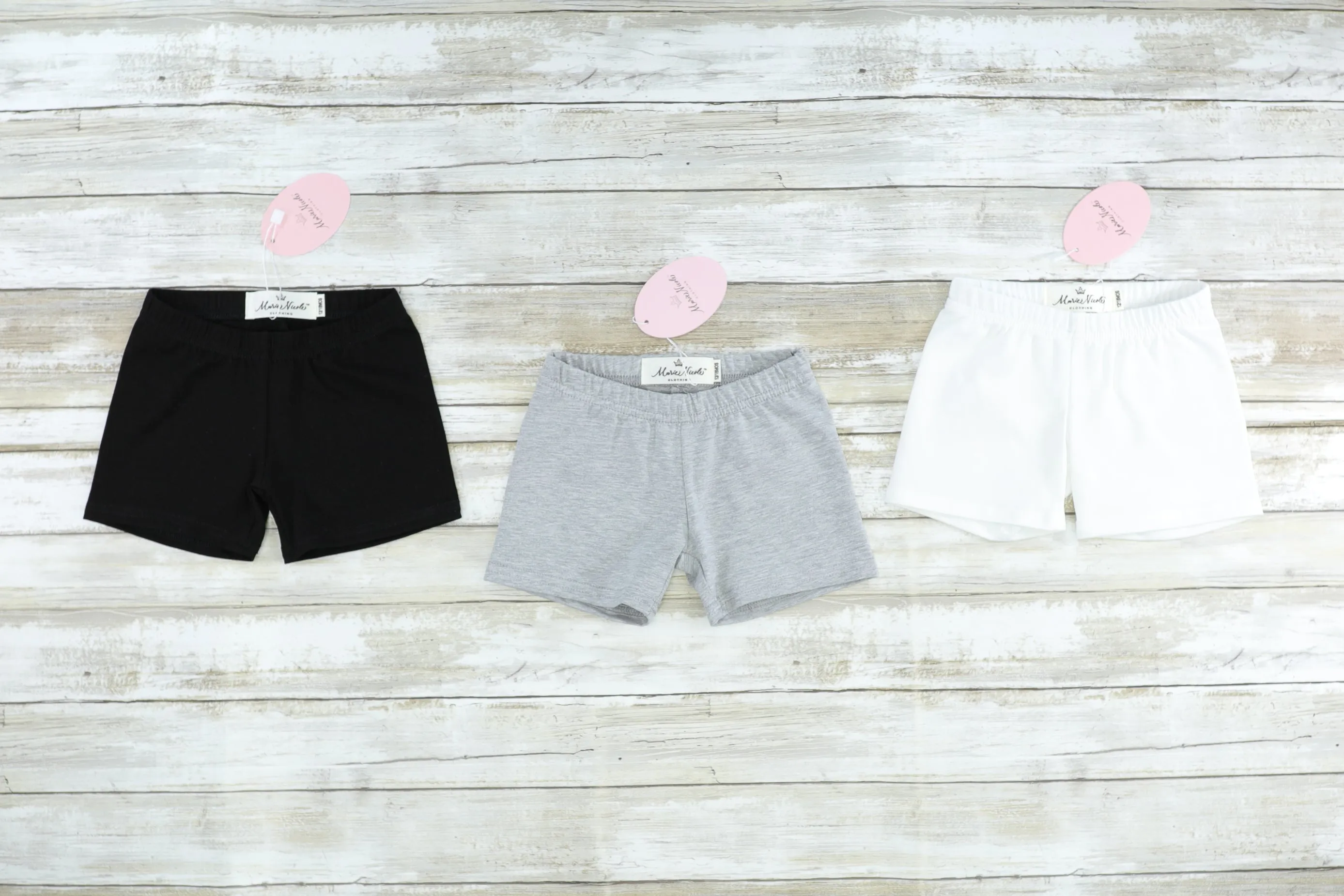Light Grey Basic Cotton Shorts