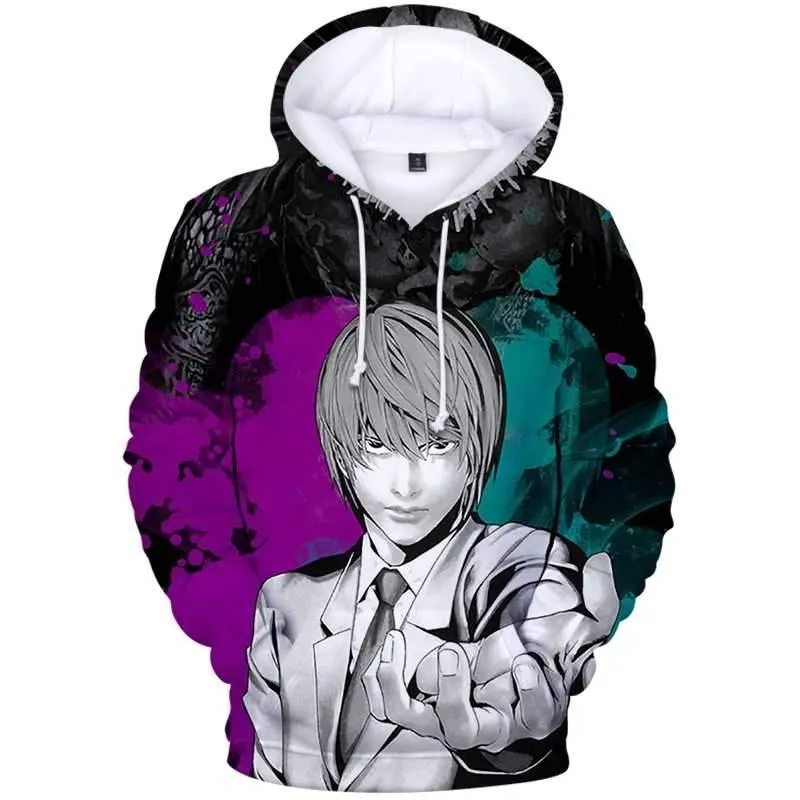 Light Yagami Hoodies Death Note (Variants Available)