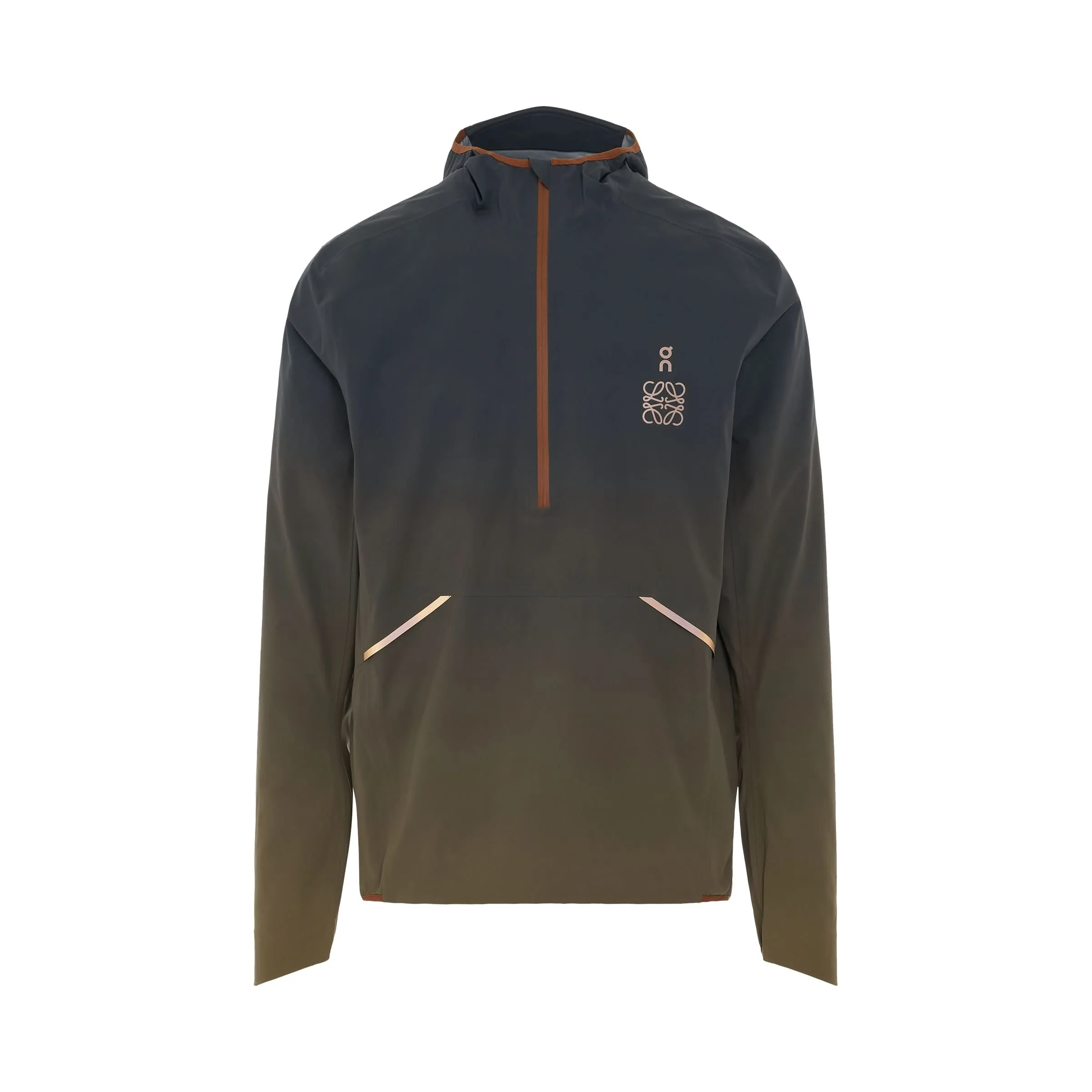 Loewe x ON Waterproof Anorak Jacket in Gradient Khaki