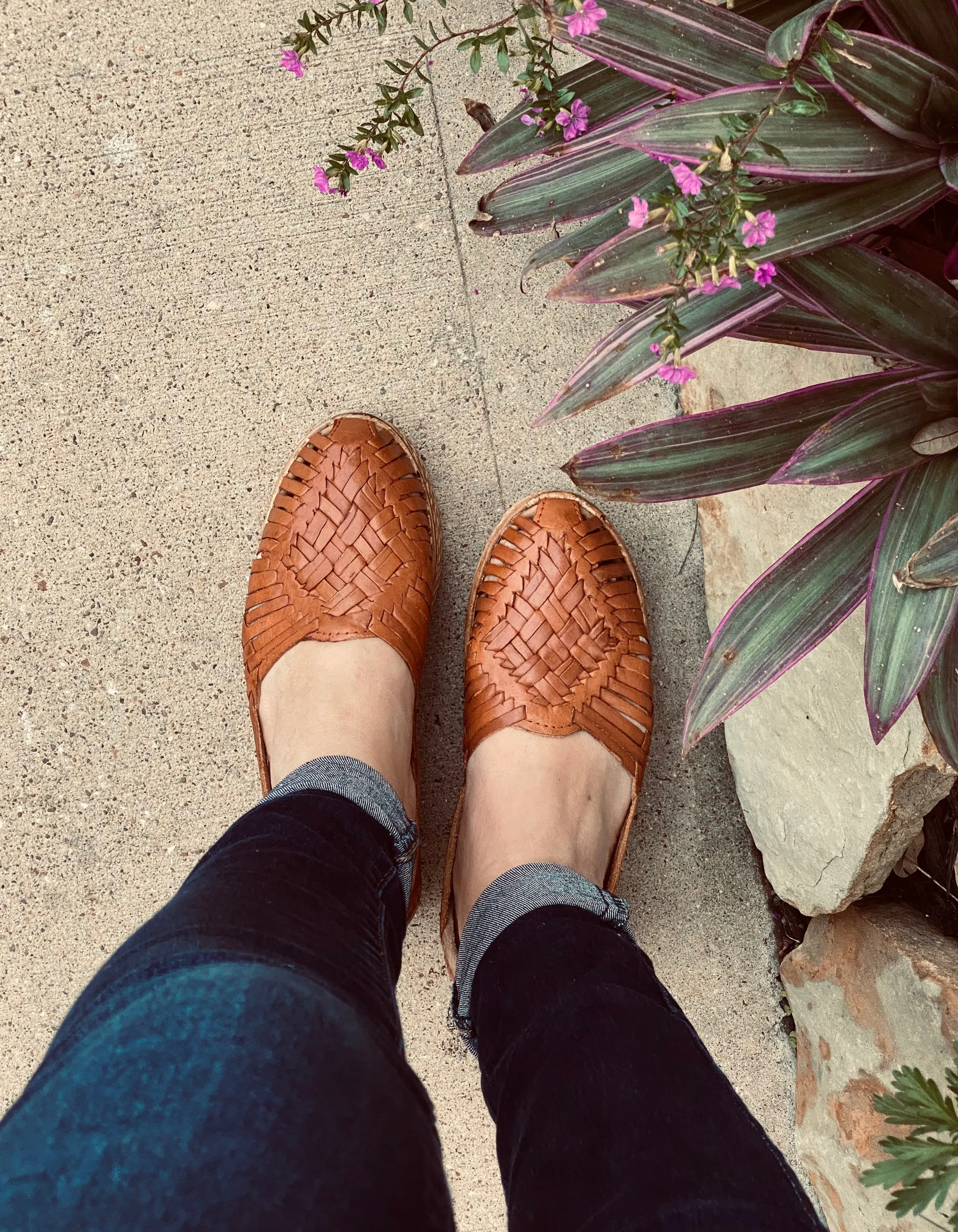 Lulu Platform Mexican Leather Huaraches