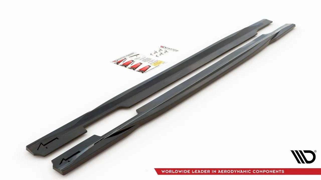 Maxton Design Side Skirts SPLITTERS AUDI A5 F5 S-LINE SPORTBACK FACELIFT (2020- UP)