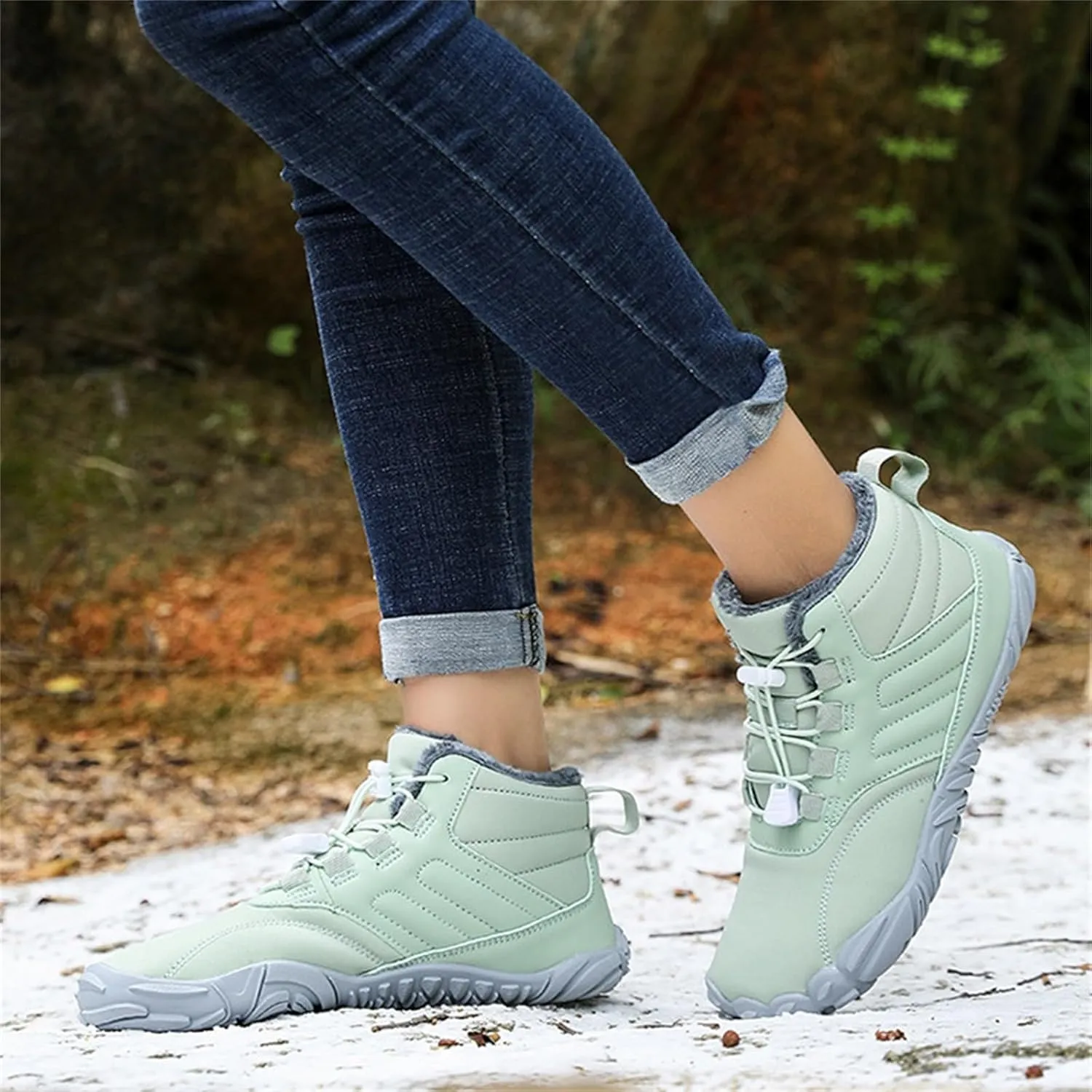 Men Work Boots Slip On Hiking Sneakers Ankle Ladies Womens Safety Shoes Business Casual Outdoor Booties Waterproof Breathable Lightweight Hike Grounded Footwear
