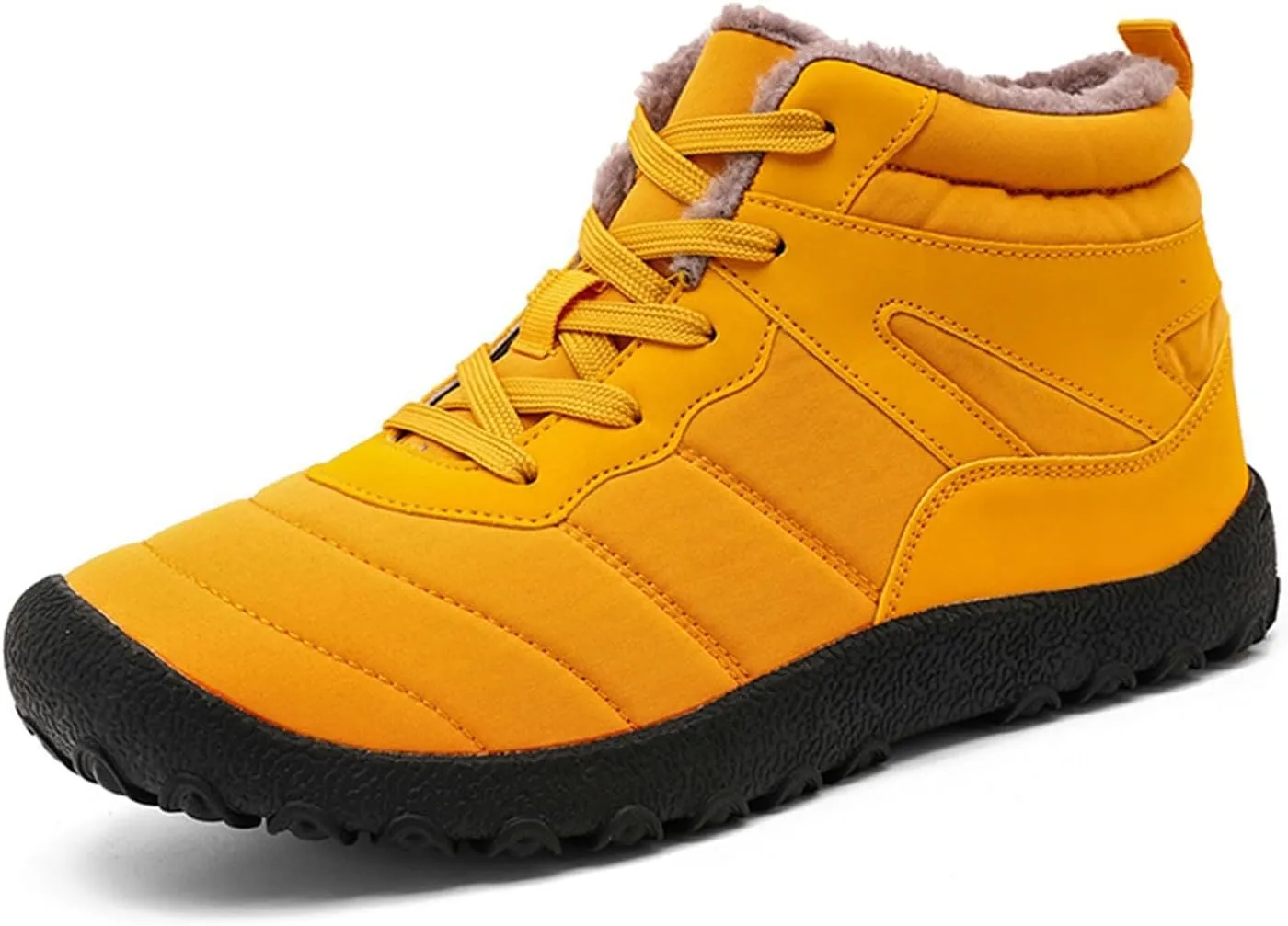 Men Work Boots Steel Toe Hiking Sneakers Fur Lined Ankle Boot Women Workout Shoes Wide Width Lightweight Outdoor Botas Mid Ankle Work Casual Hike Grounded Footwear