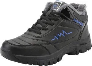 Men Work Boots Waterproof Hiking Sneakers Comfortable Warm Safety Toe Shoes for Women Steel Toe Waterproof Platform Shoes Work Hike Grounded Footwear