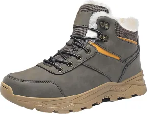 Men Work Boots Waterproof Hiking Sneakers Women's Slip On Warm Women Safety Shoes Non-Slip Outdoor Booties Waterproof Breathable Lightweight Hike Grounded Footwear