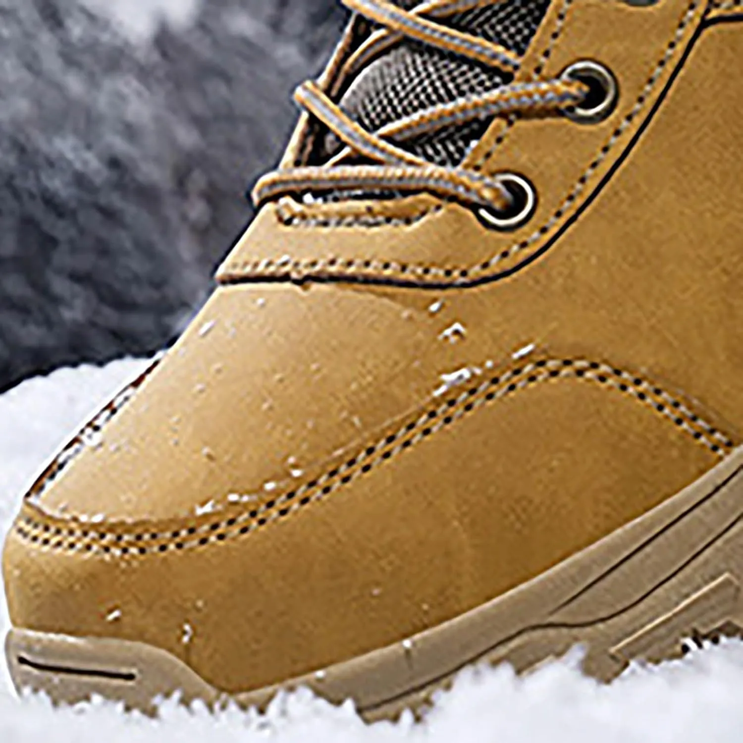 Men Work Boots Waterproof Hiking Sneakers Women's Slip On Warm Women Safety Shoes Non-Slip Outdoor Booties Waterproof Breathable Lightweight Hike Grounded Footwear