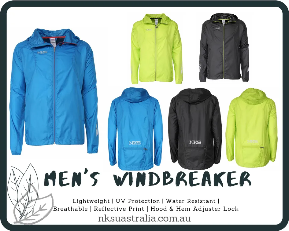 Men's Lightweight UV Protection Water Resistant Windbreaker