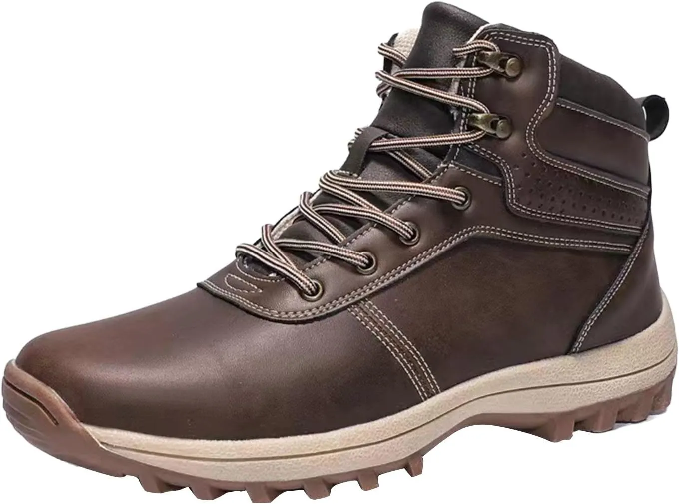 Men's Work Boots Steel Toe Hiking Sneakers Fur Lined Ankle Boot Women Workout Shoes Composite Toe Wide Outdoor Shoes Slip on Loafers Hike Grounded Footwear