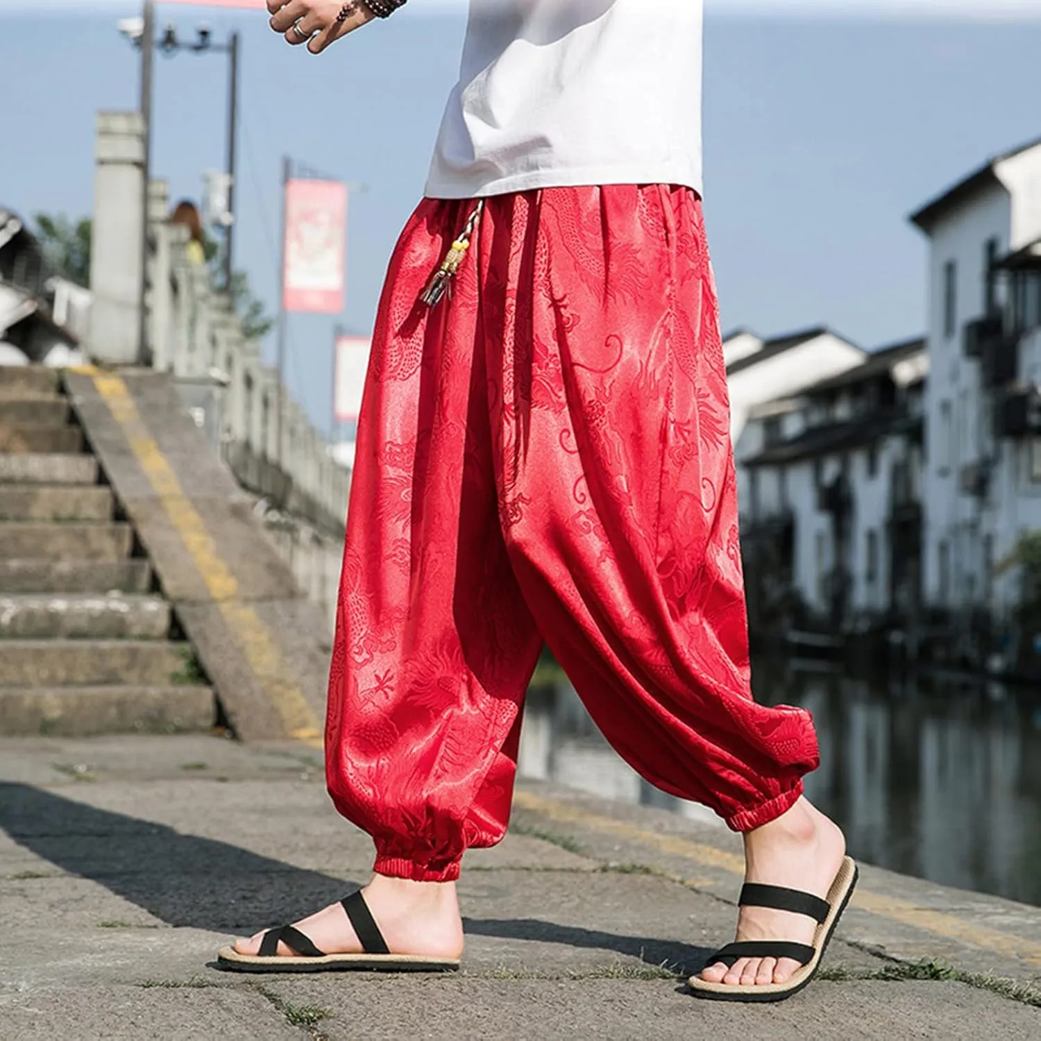Mens Workout Cargo Sweatpants Winter Drawstring Workout Jogger Pants Men Sweatpants Men's Basic Active Fleece Jogger