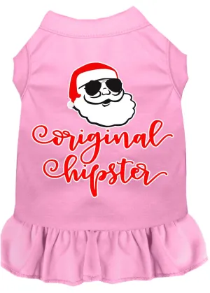 Original Hipster Screen Print Dog Dress Light Pink Xxl (18)