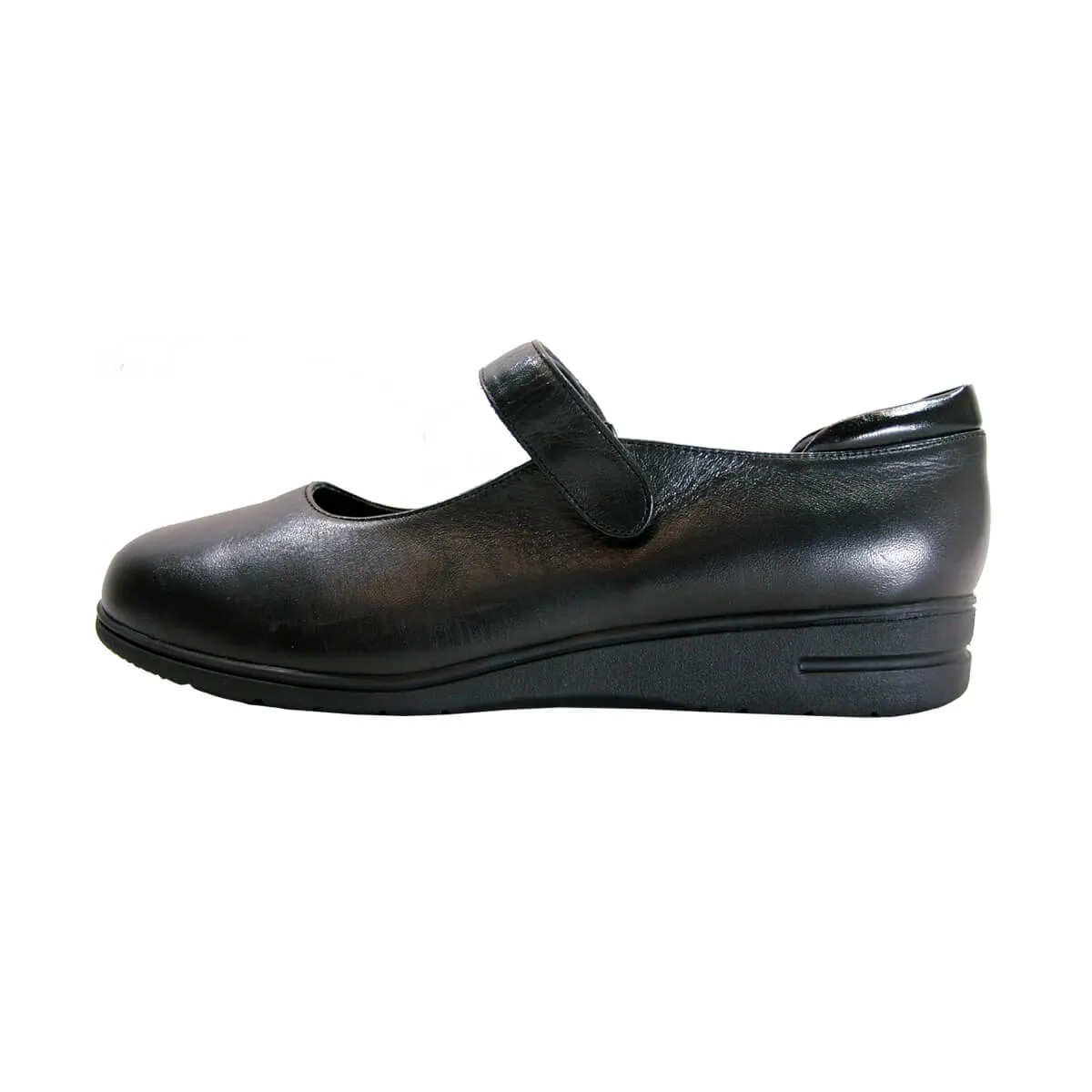PEERAGE Mea Women's Wide Width Leather Mary Jane Shoes