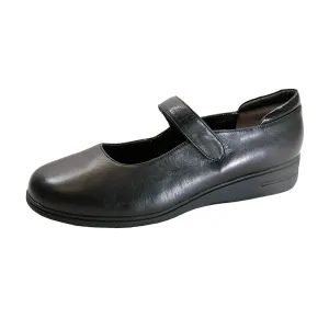 PEERAGE Mea Women's Wide Width Leather Mary Jane Shoes