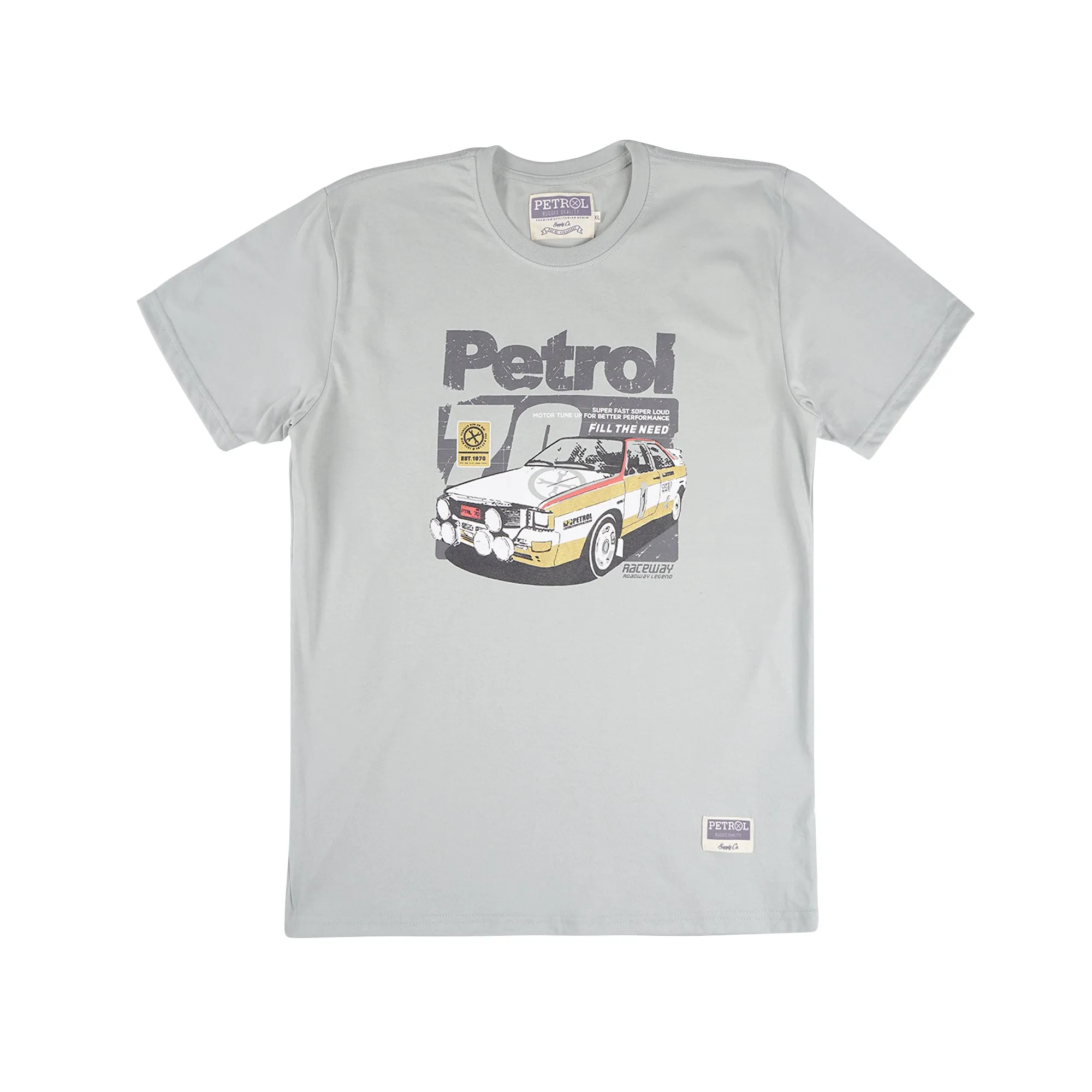 Petrol Men's Basic Tees Slim Fitting Cotton Jersey Fabric 164962-U (Sage)