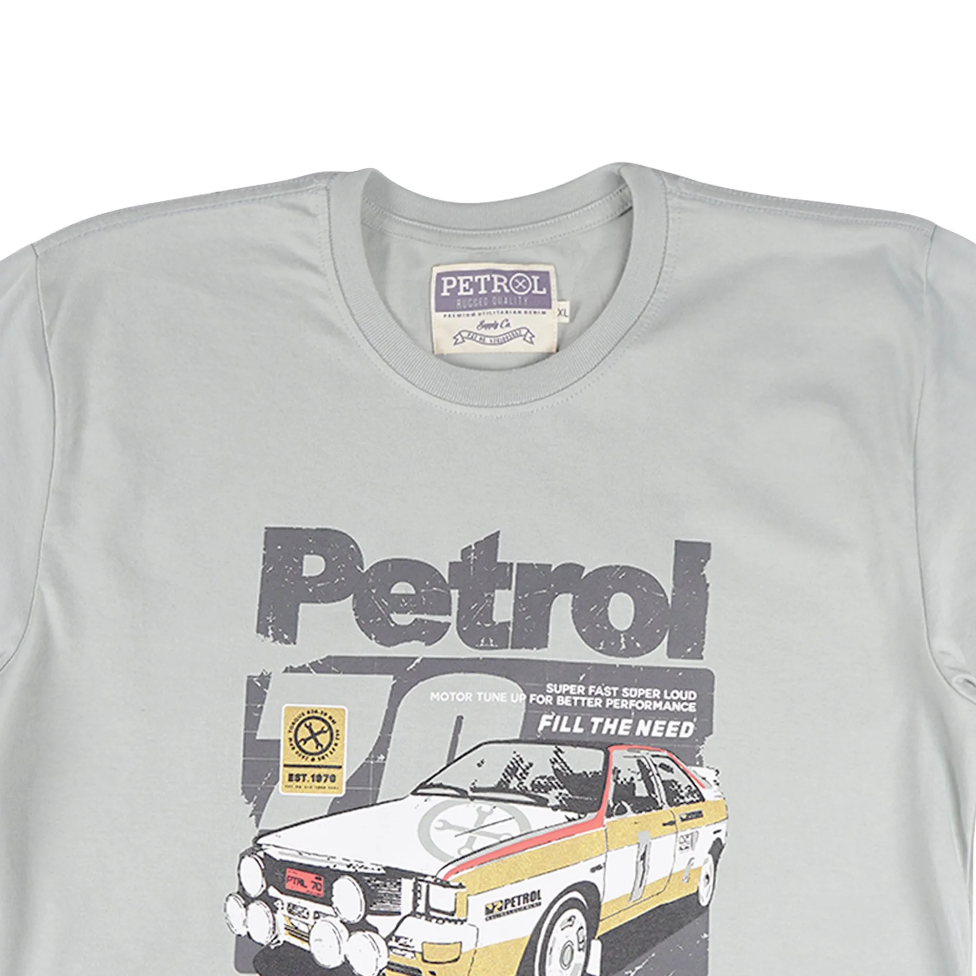 Petrol Men's Basic Tees Slim Fitting Cotton Jersey Fabric 164962-U (Sage)