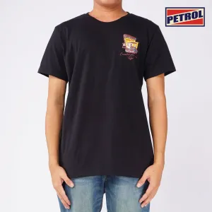 Petrol Men's Basic Tees Slim Fitting CVC Jersey Fabric 162189-U (Black)