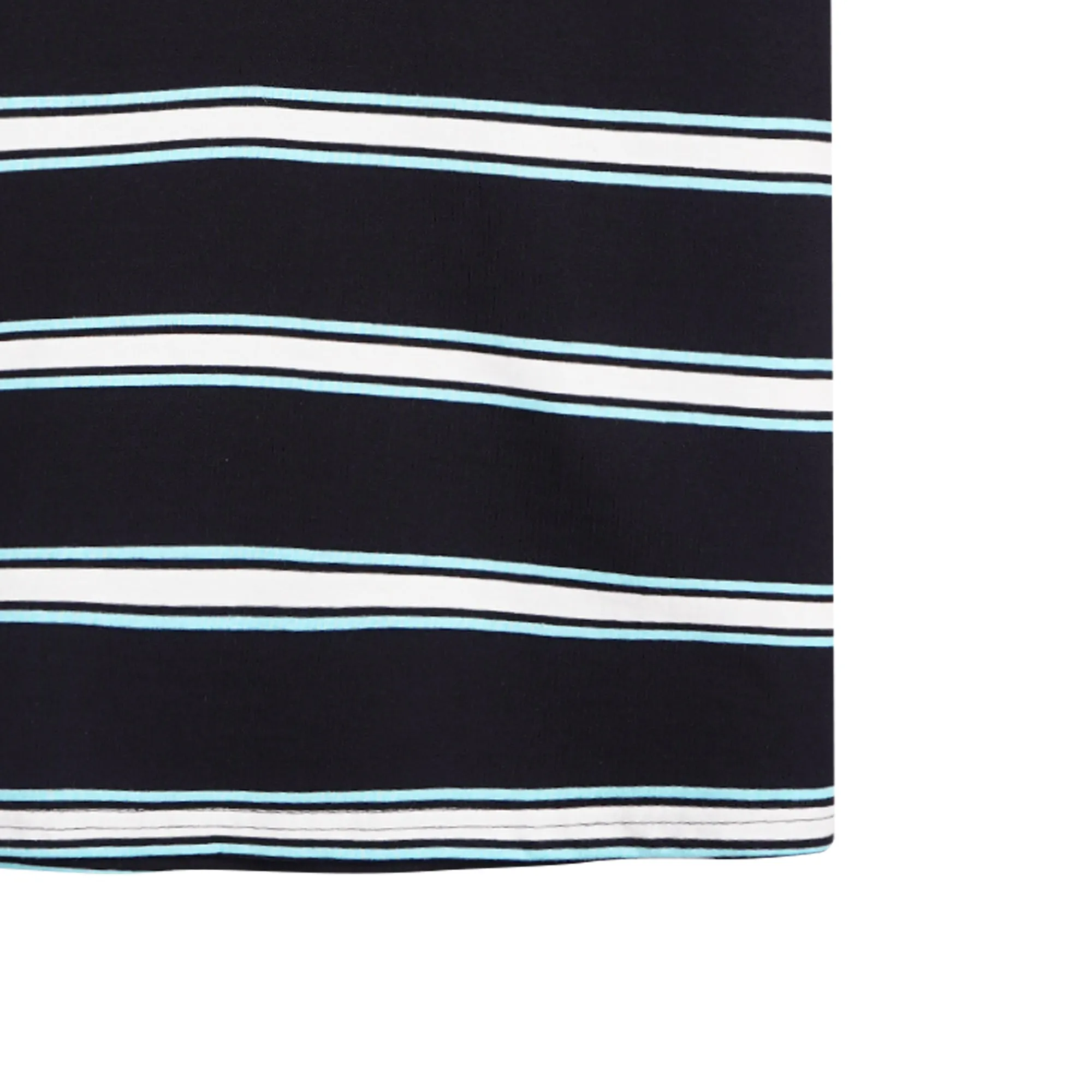 Petrol Men's Basic Tees Slim Fitting Stripe Jersey Fabric 161848 (Black)
