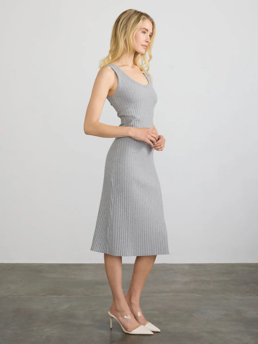RIBBED MIDI DRESS