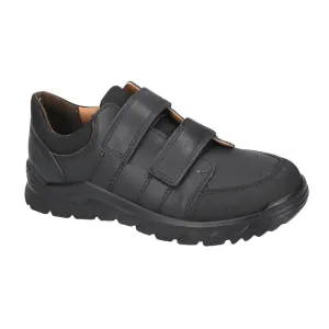 Ricosta Johno Boys Black School Shoes