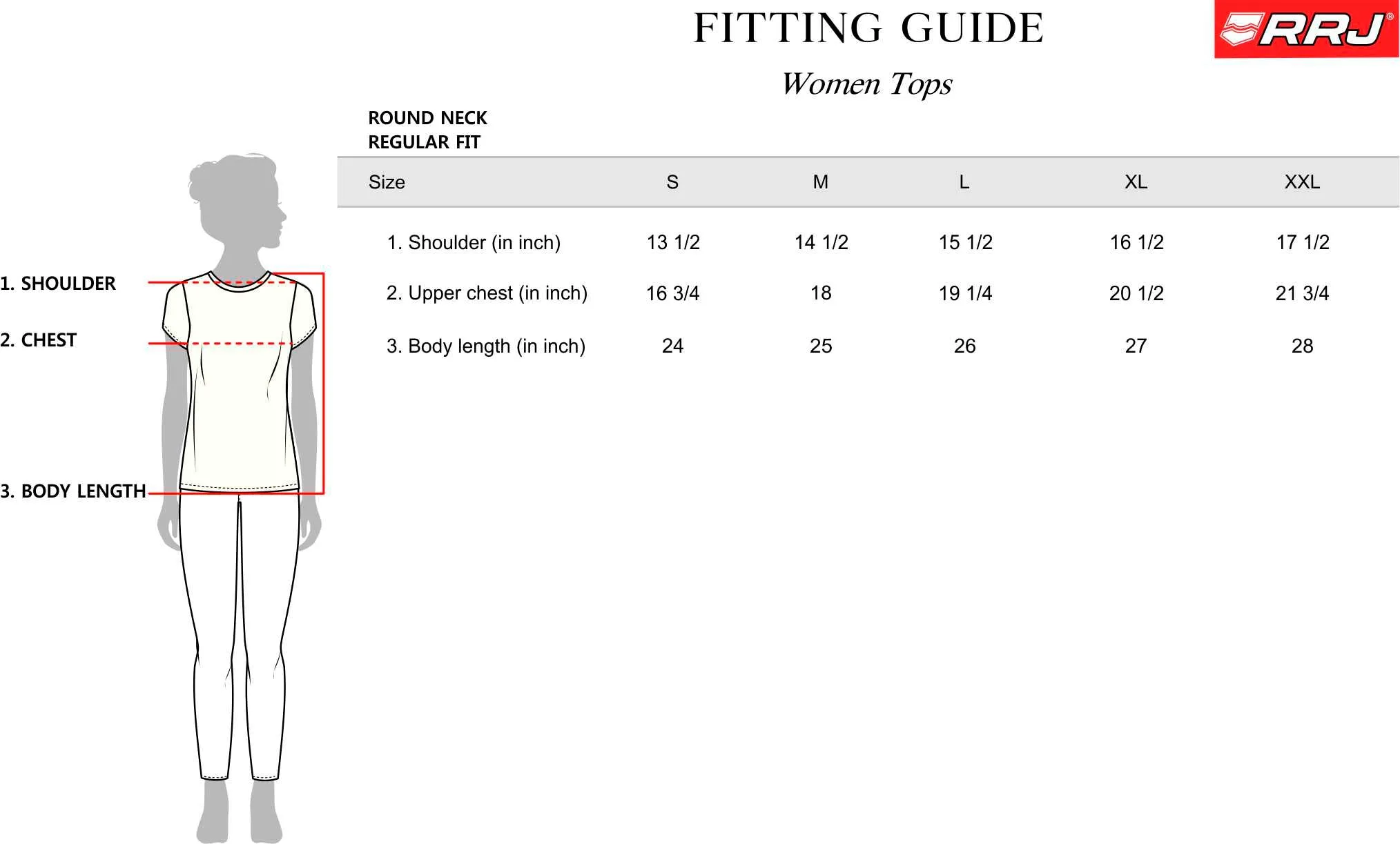 RRJ Ladies Basic Tees Regular Fitting CVC Jersey Fabric 144210-U (Blue)