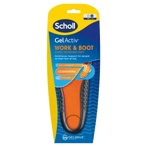 Scholl Gel Activ Insole Work & Boot Large