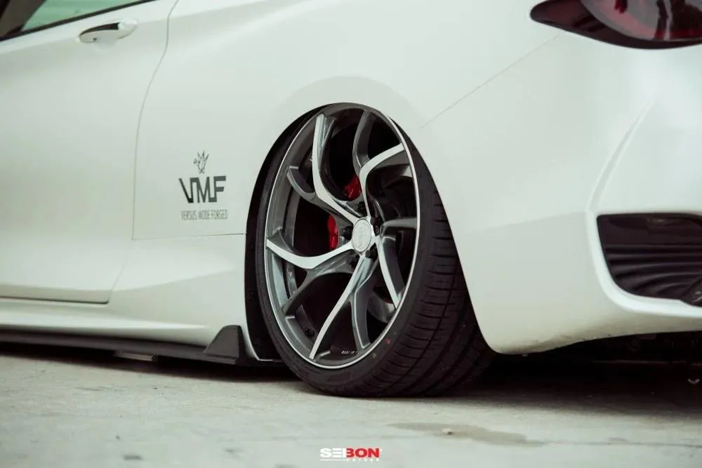 Seibon TB-Style Carbon Fiber Side Skirts (Infiniti Q60)