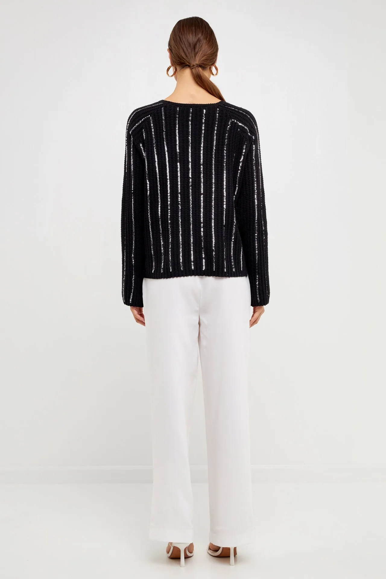 Sequin Knit Sweater - Sale