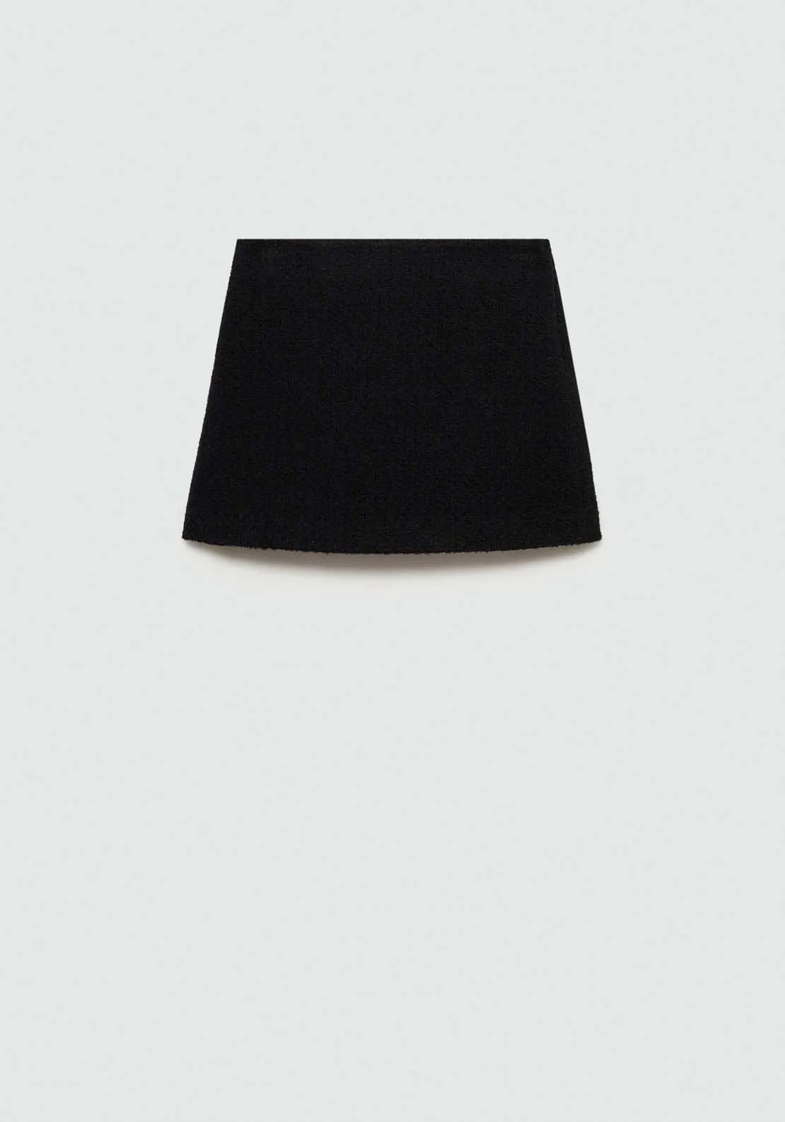 Short tweed skirt - Black