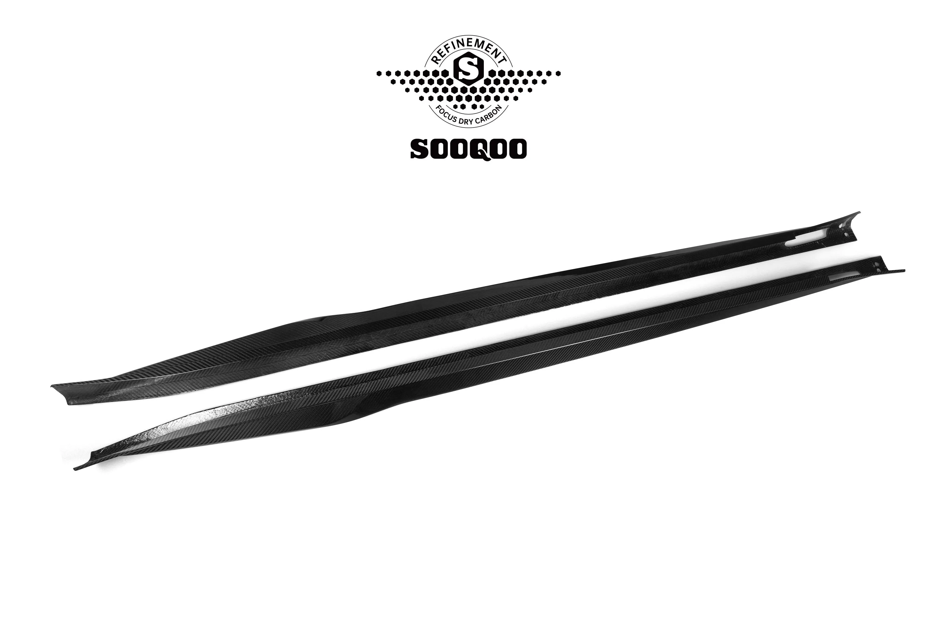 SOOQOO USA Side Skirts for BMW X3M X3MC F97 & IX3 BEV G08 LCI Pre-preg Carbon Fiber