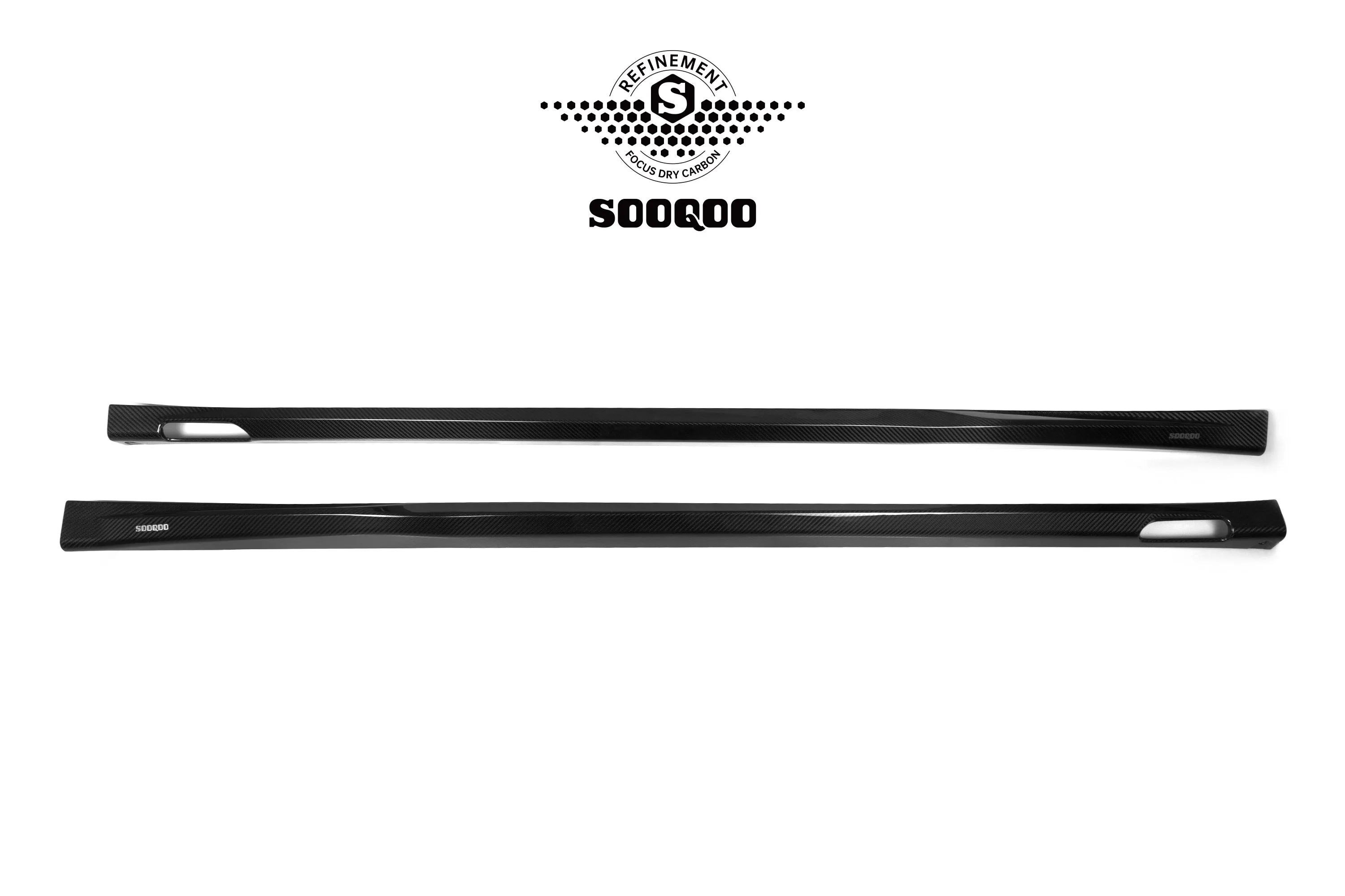 SOOQOO USA Side Skirts for BMW X3M X3MC F97 & IX3 BEV G08 LCI Pre-preg Carbon Fiber